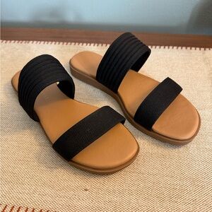 Kelly & Katie Women's Sandals Size 7 Black Straps Used